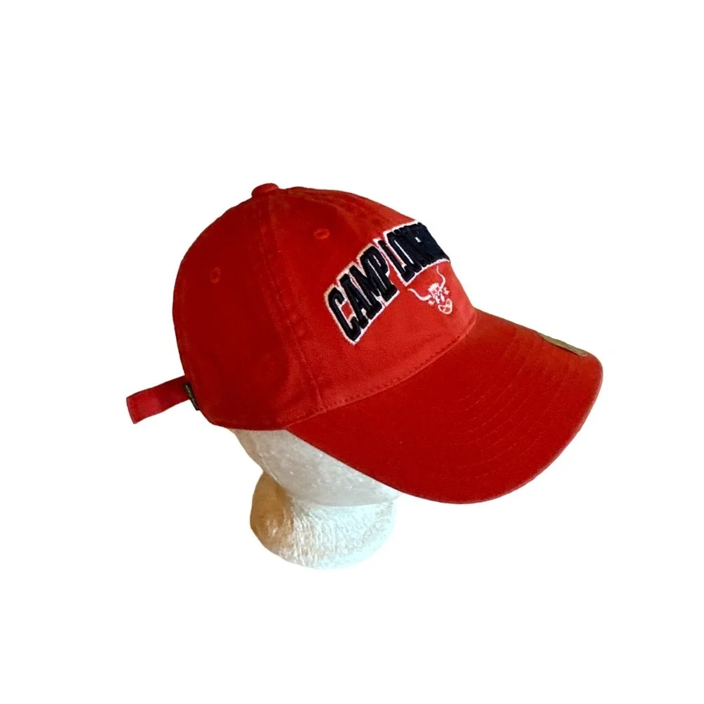 Camp Longhorn Youth‎ Adjustable Hat By Legacy - Red Cotton